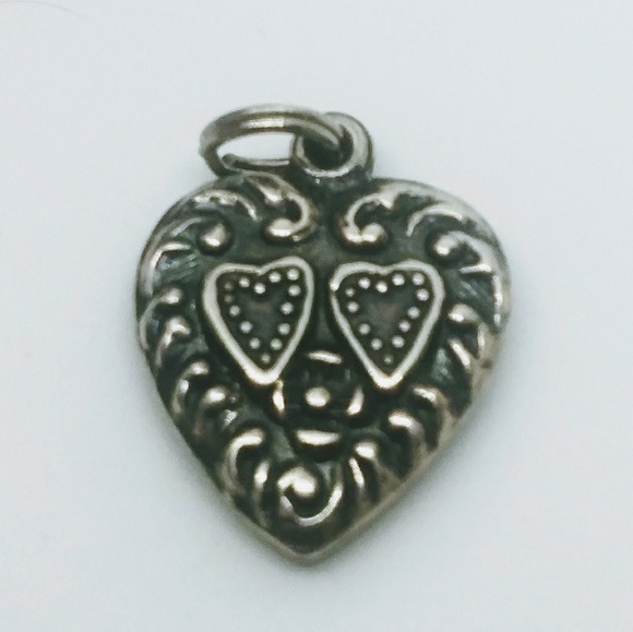Sterling necklace and heart pendant - Picture 2 of 3
